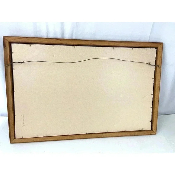 VTG Annette Hartzell Duck with Chicks Signed 257/950 1986 Signed Print Frame - Picture 3 of 10